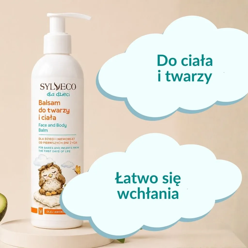 Sylveco Børn balsam ansigt krop avocado