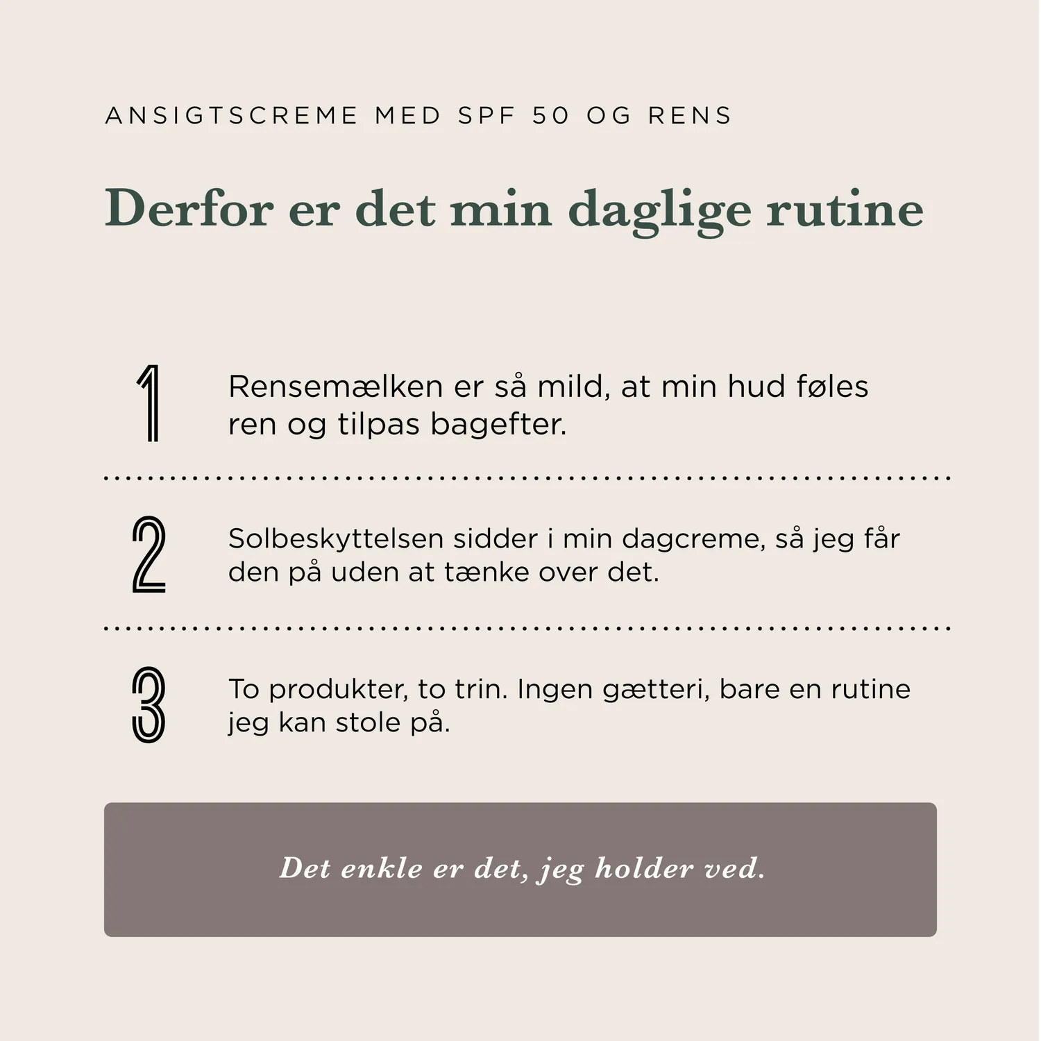 Ecooking Firming Cream SPF 50 ansigtssæt med rensemælk