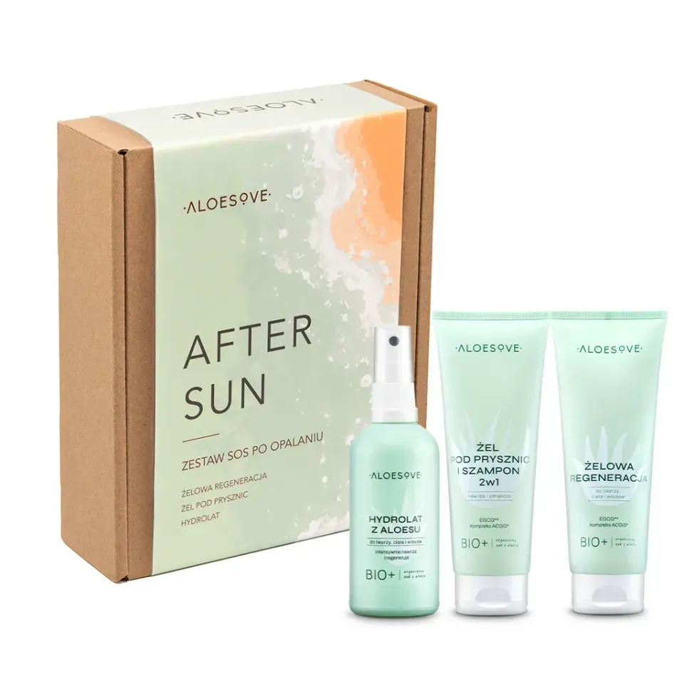 Sylveco Aloesove After Sun kropssæt 4 dele med aloe