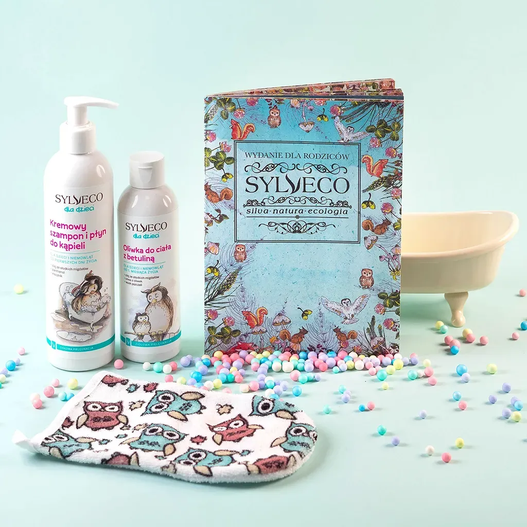 Sylveco børnesæt shampoo olie vaskehandske baby