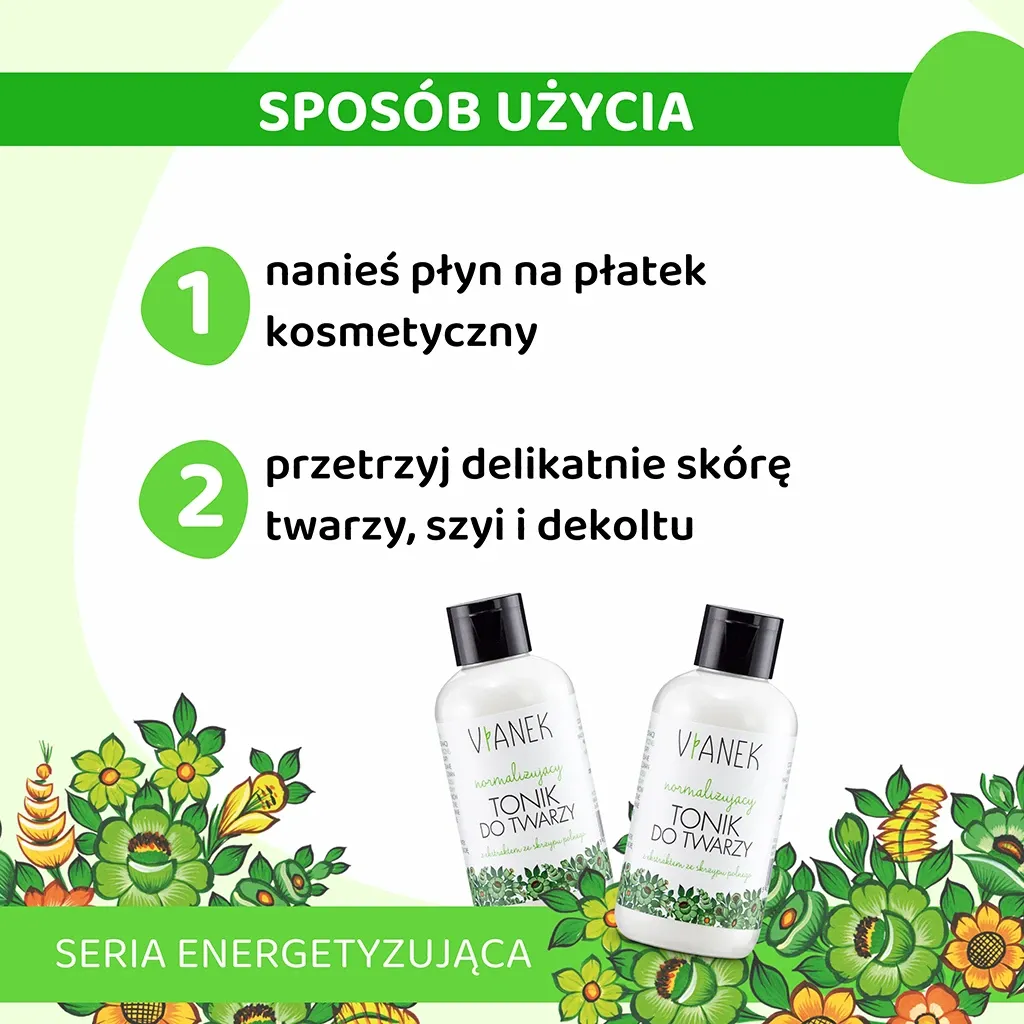 Vianek Normaliserende ansigtstoner fedtet hud 150 ml