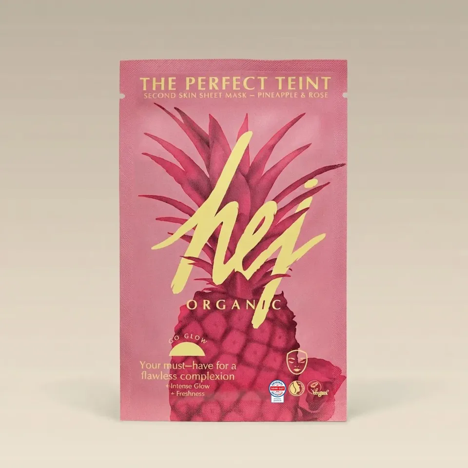 Hej Organic The Perfect Teint glow maske 1 stk ananas