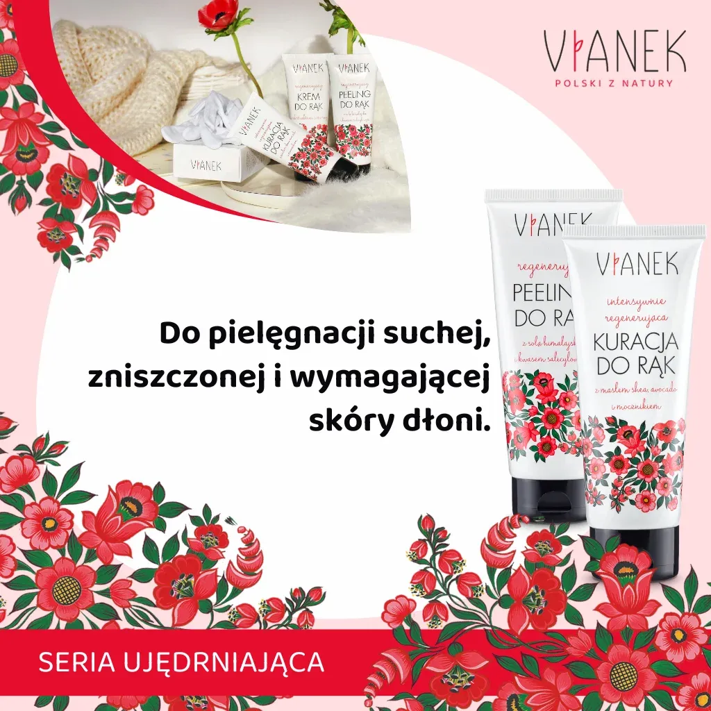 Vianek håndkur sæt 75 ml + peeling 70 g handsker