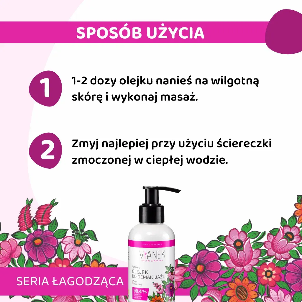 Sylveco Vianek Mild renseolie makeupfjerner sart hud