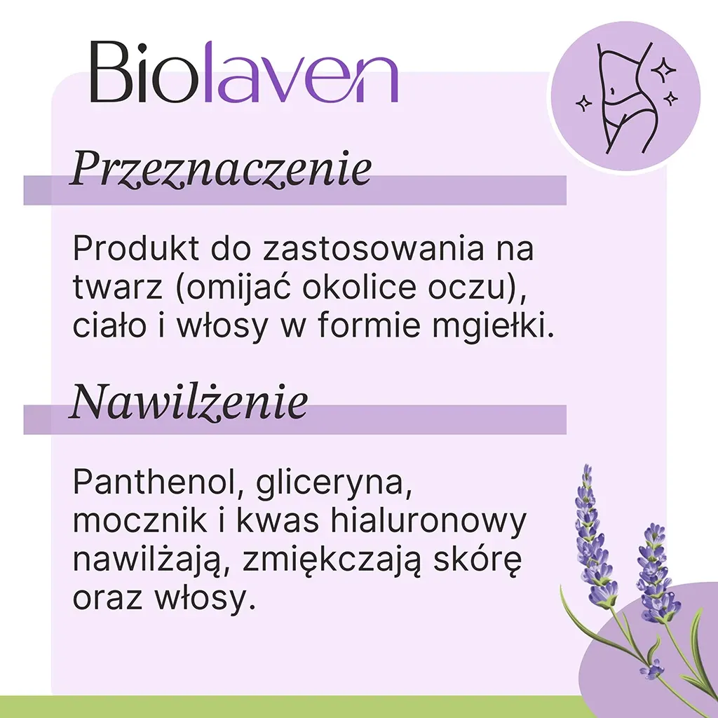 Biolaven bodymist drue lavendel forfriskende