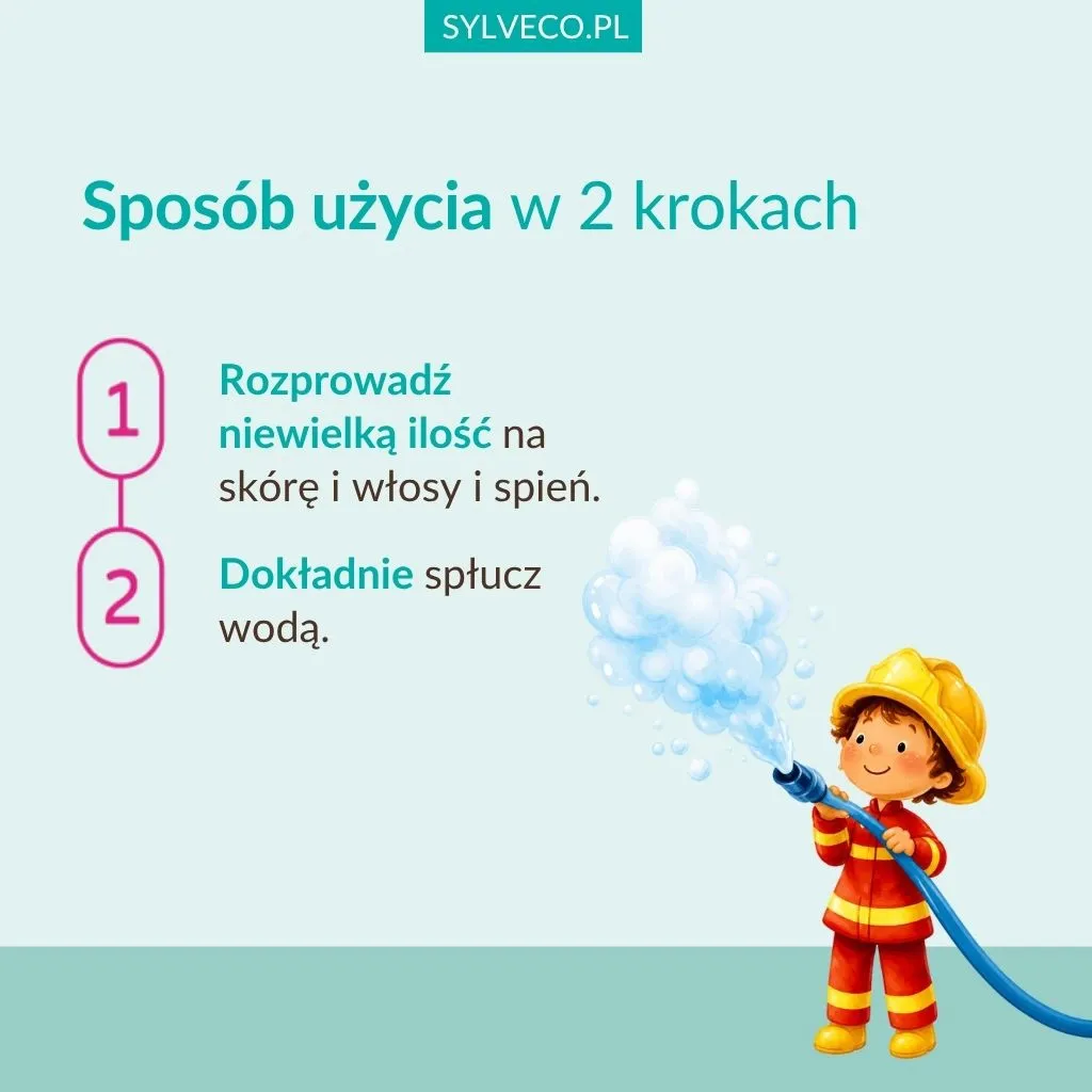 Sylveco Kids vaskeskum krop og hår 3+ bubblegum