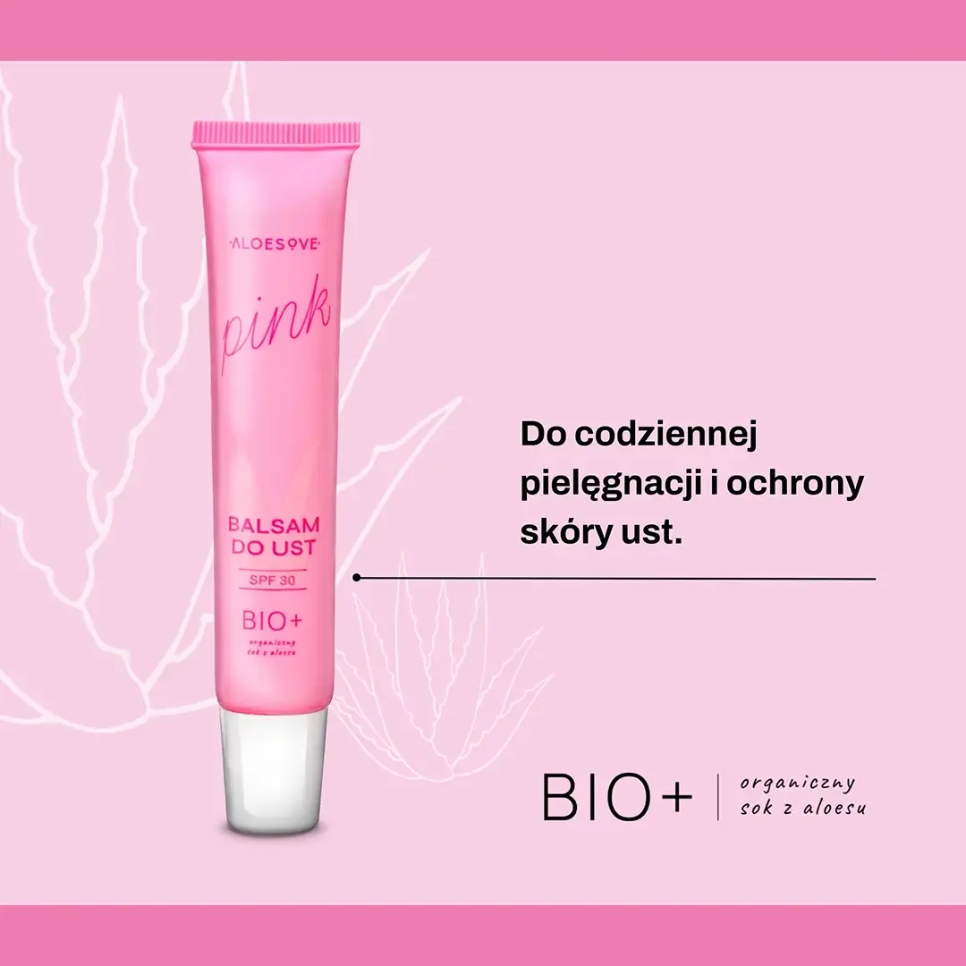 Aloesove Pink læbebalsam SPF30 mango
