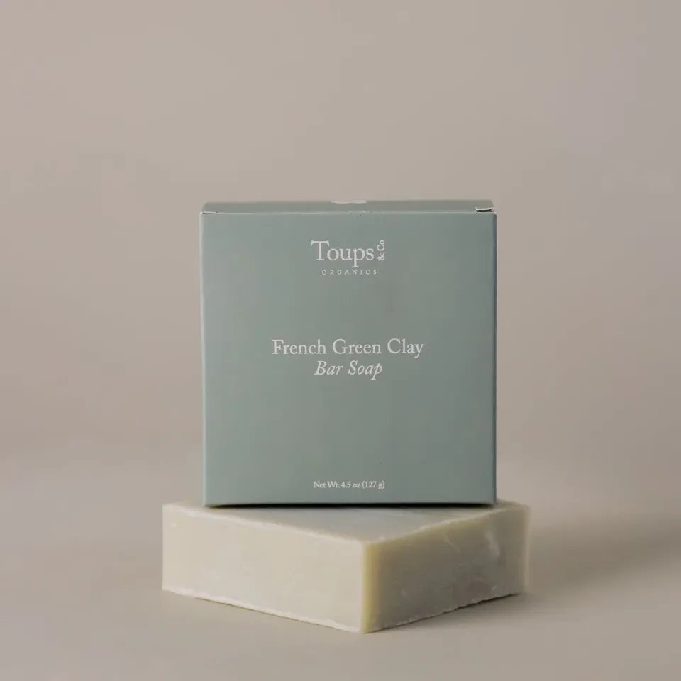 Toups and Co French Green Clay sæbe ansigt krop