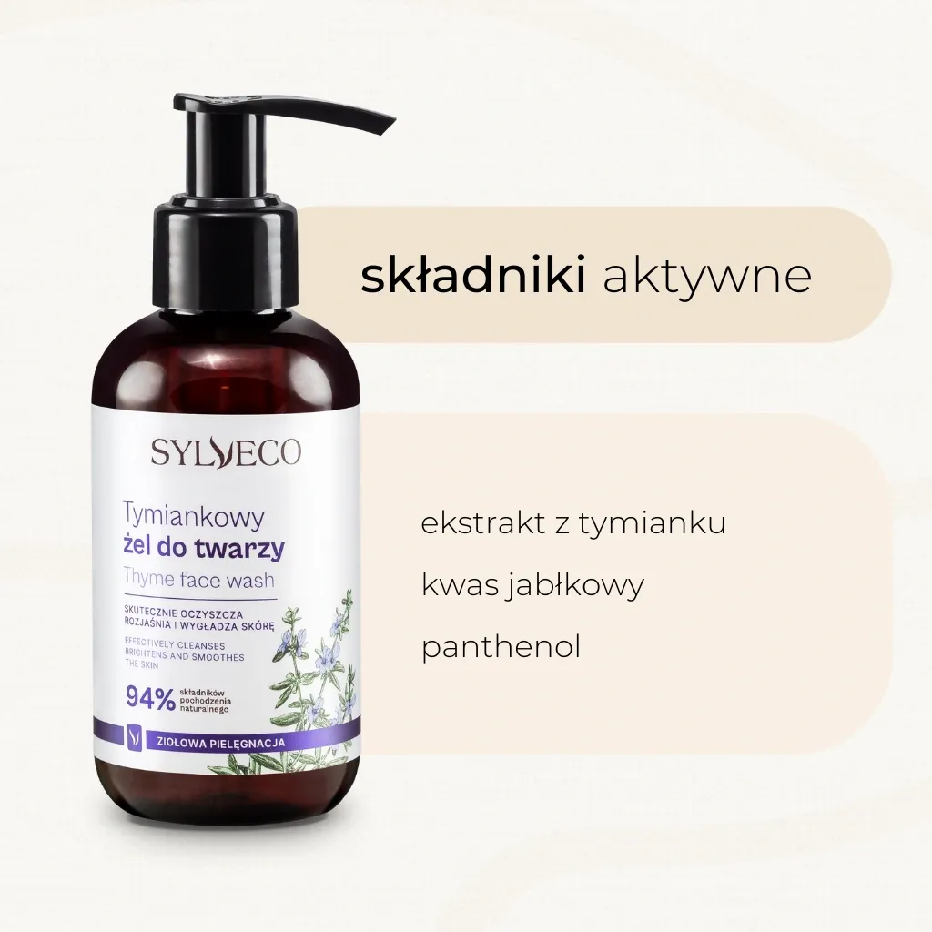 Sylveco Klassisk timian ansigtsgel 150 ml normaliserende
