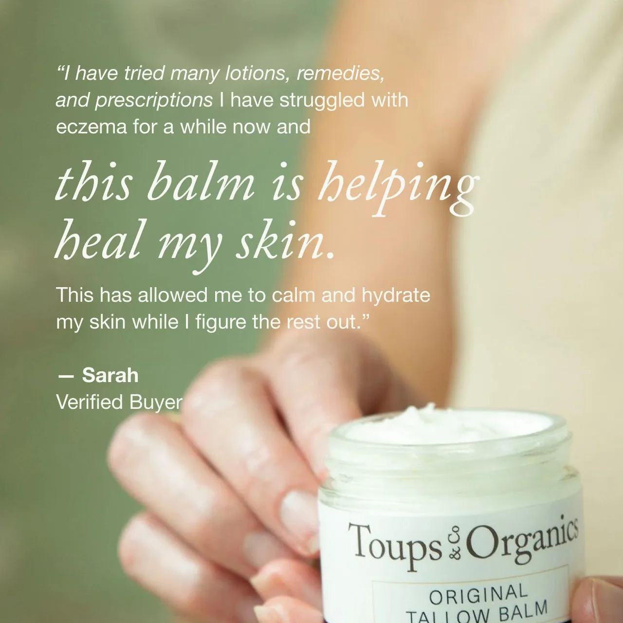 Toups and Co. Unscented talgbalm 2 oz uden duft