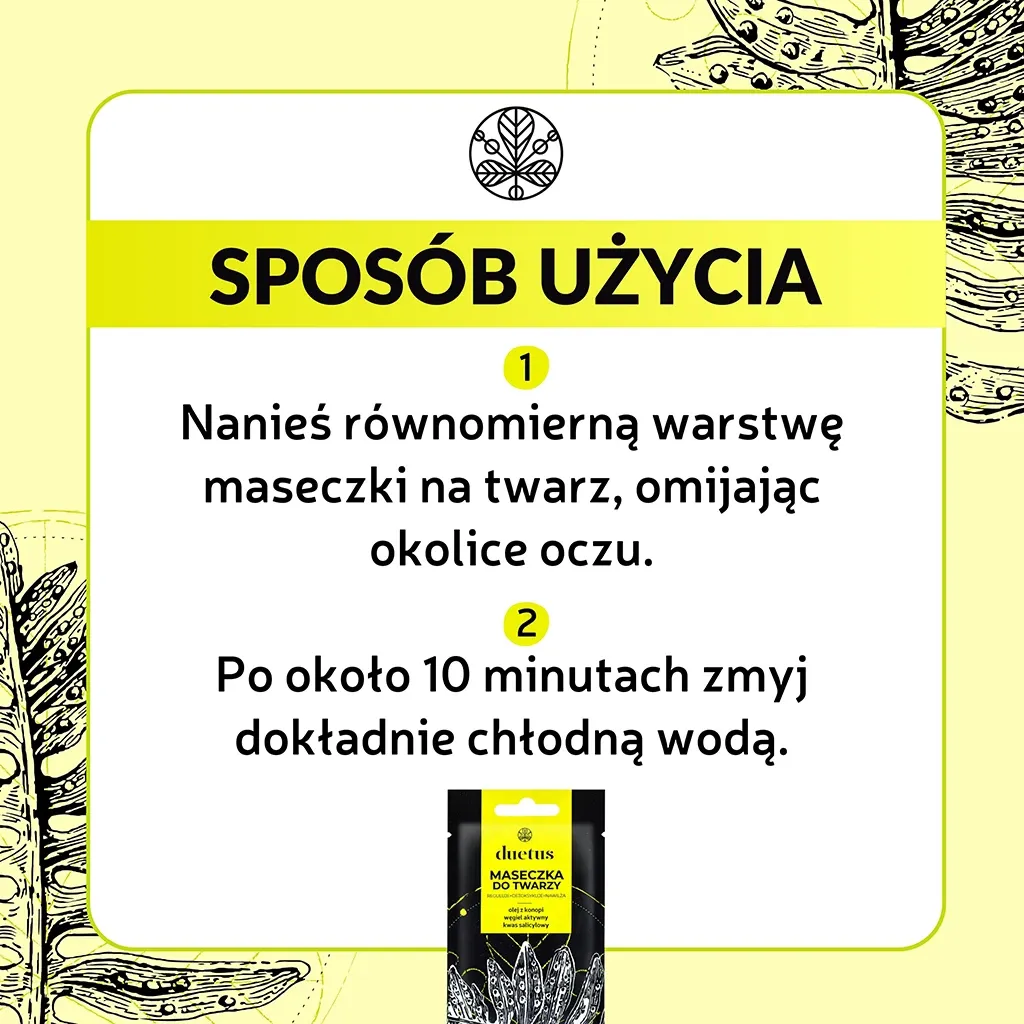 Sylveco Duetus ansigtsmaske brev grøn ler