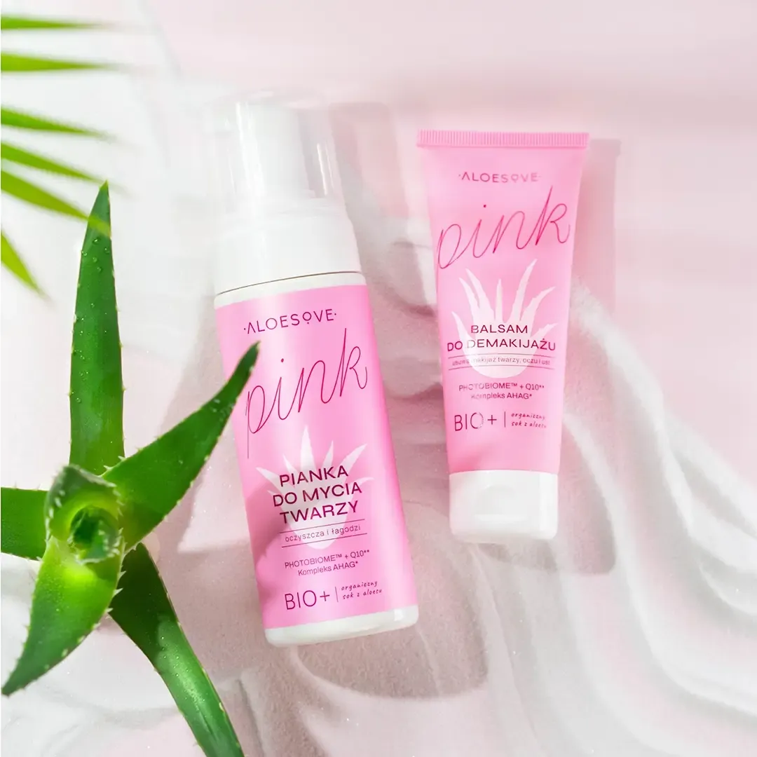 Sylveco Aloesove Pink rensebalm med jojoba og kokosduft