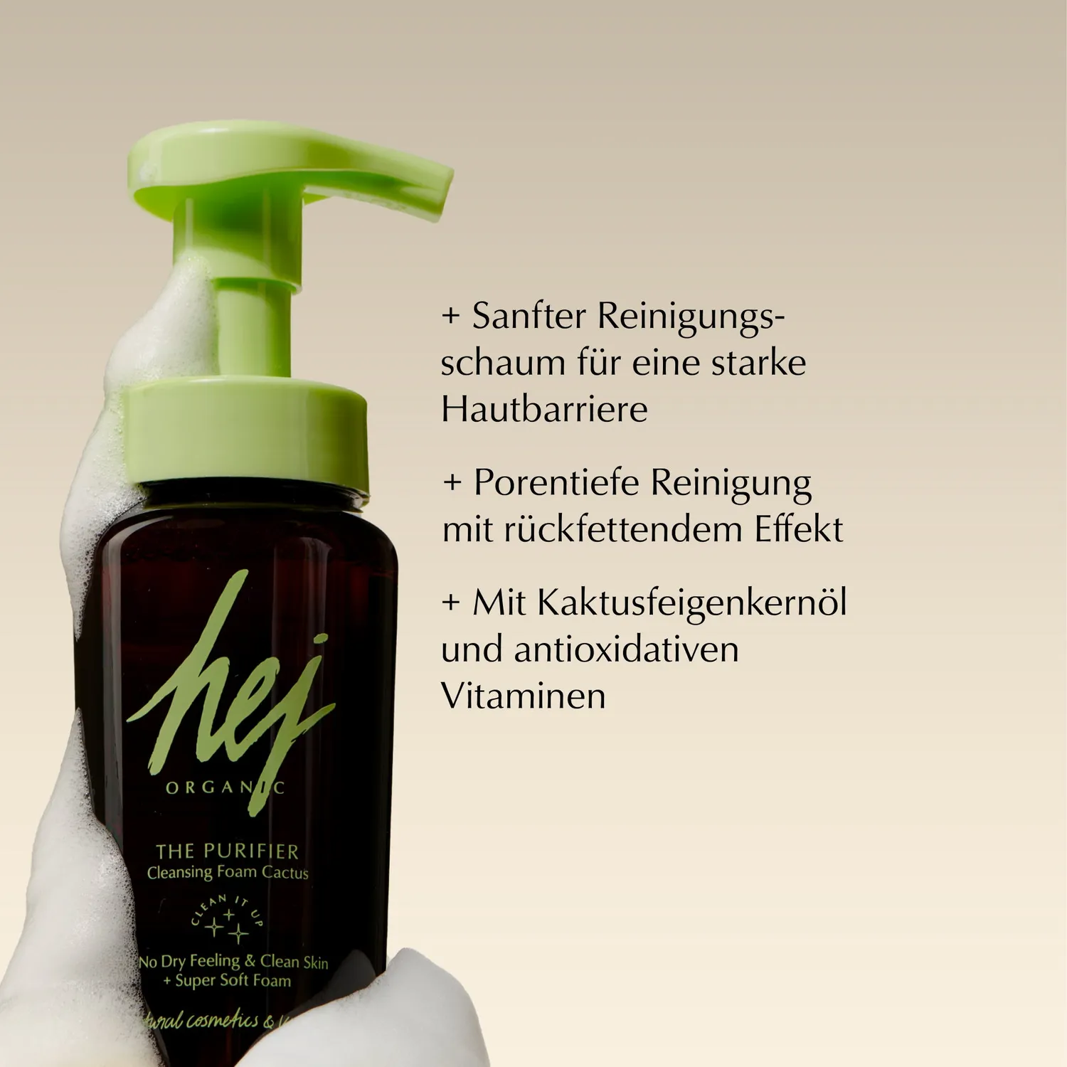 Hej Organic The Purifier renseskum 150ml kaktus