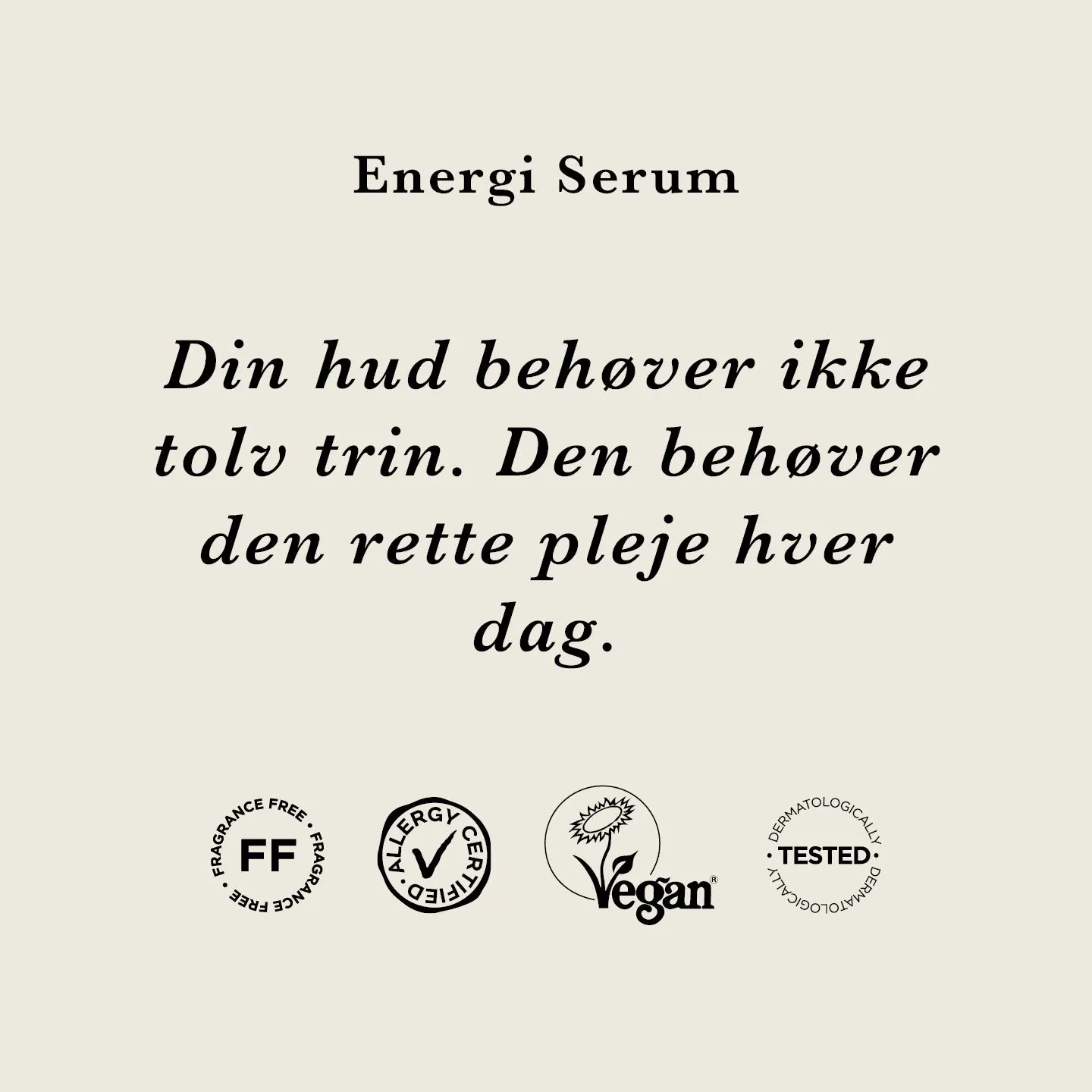 Ecooking Energiserum serum moden hud parfumefri antiage
