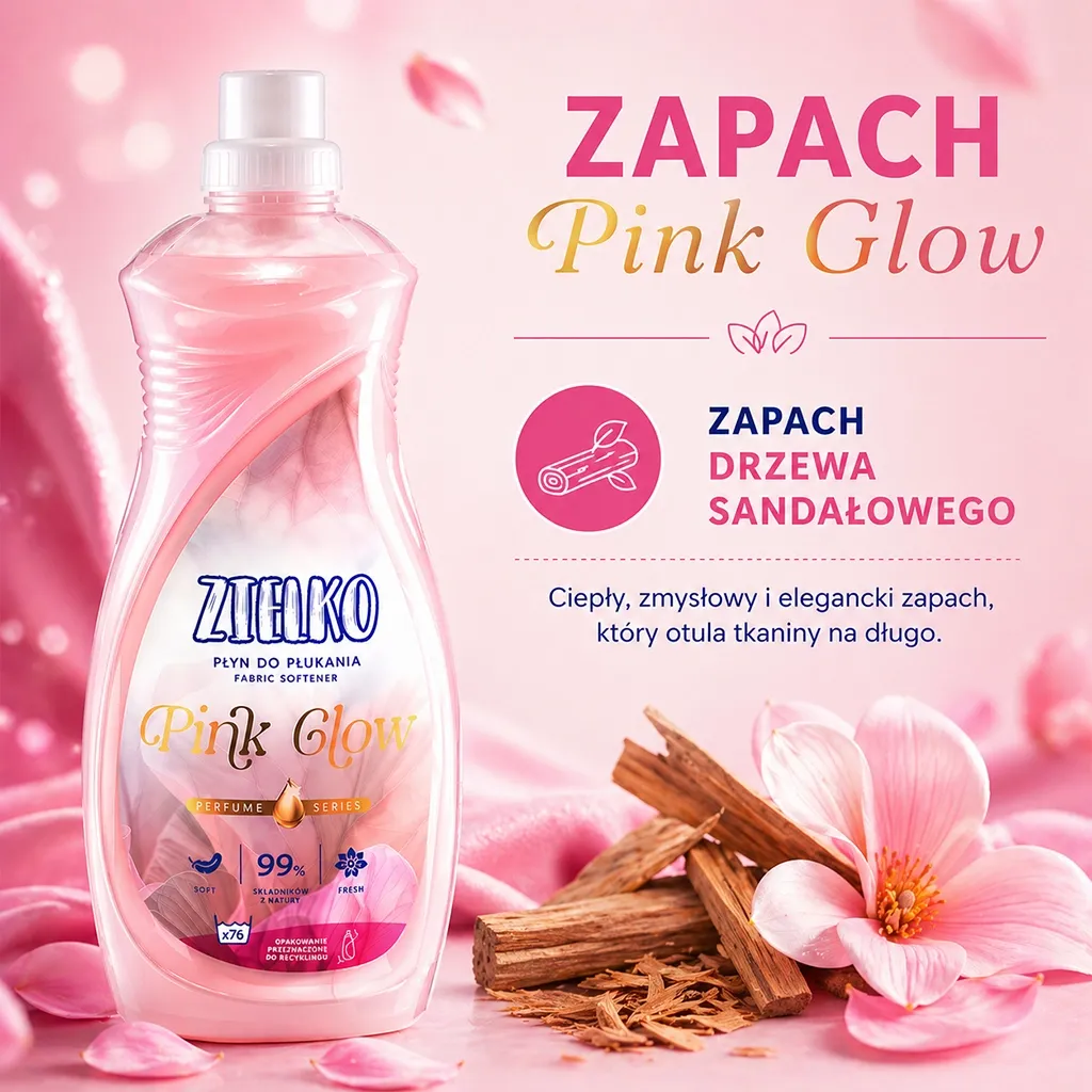 Zielko Pink Glow Skyllemiddel med Sandeltræ