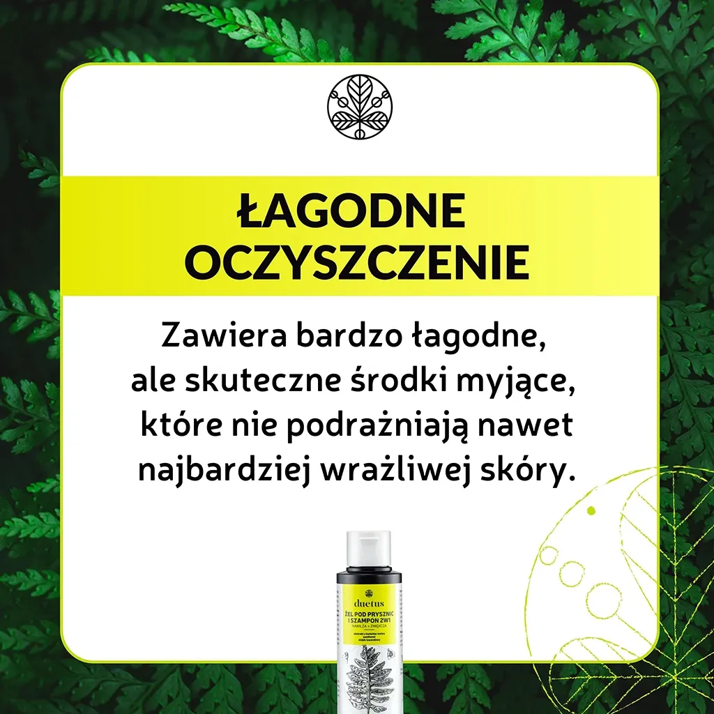 Sylveco Duetus 2i1 shampoo brusebad 100 ml mini
