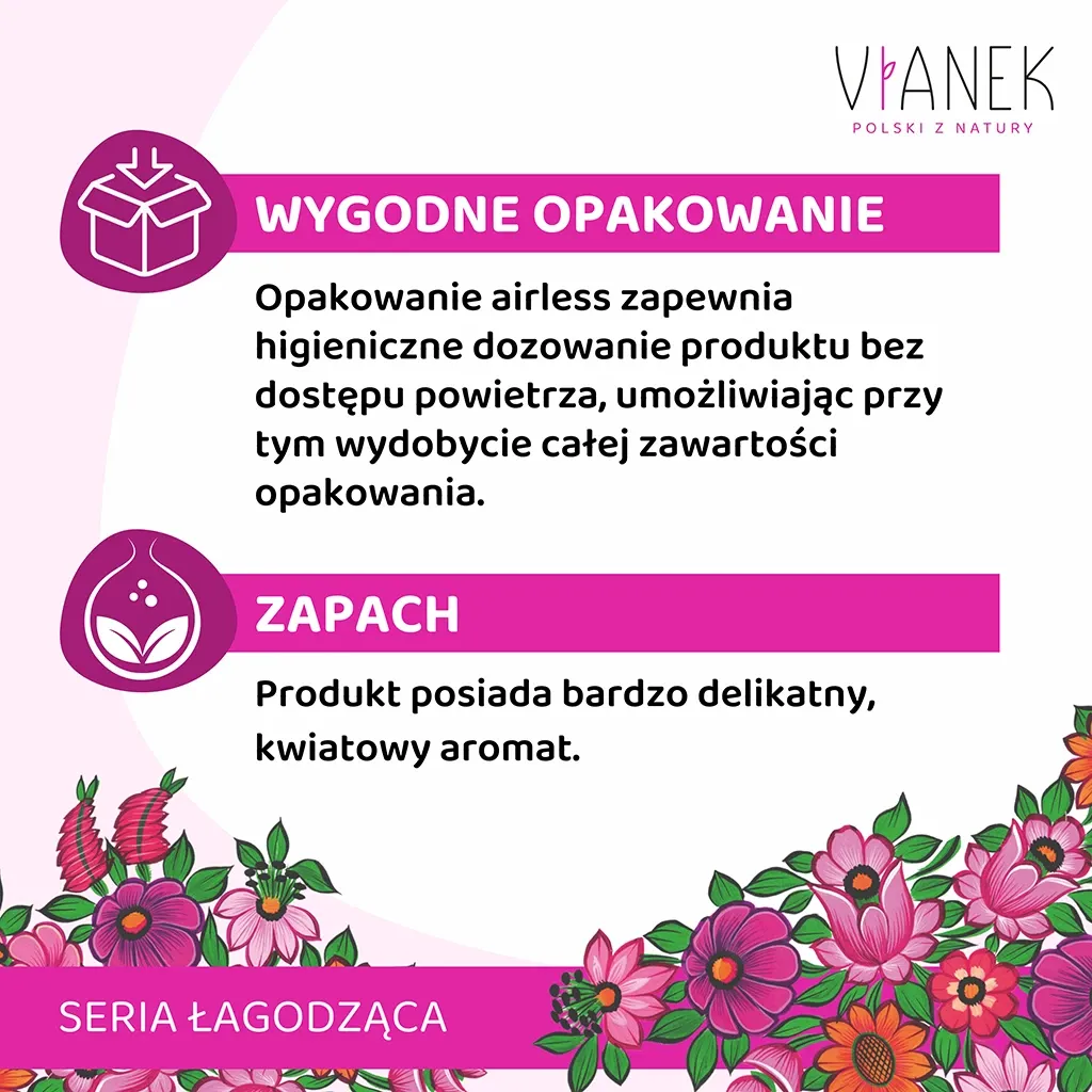 Vianek Beroligende natcreme til sart hud