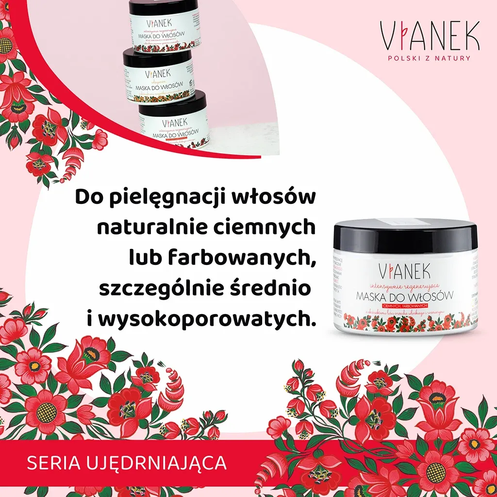Vianek hårmaske 150 ml mørkt farvet hår argan