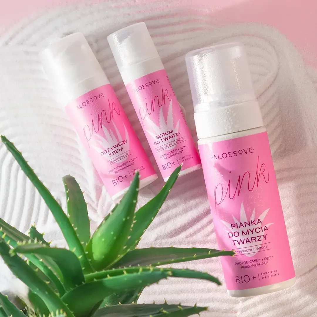 Aloesove Pink Ansigtsskum med aloe