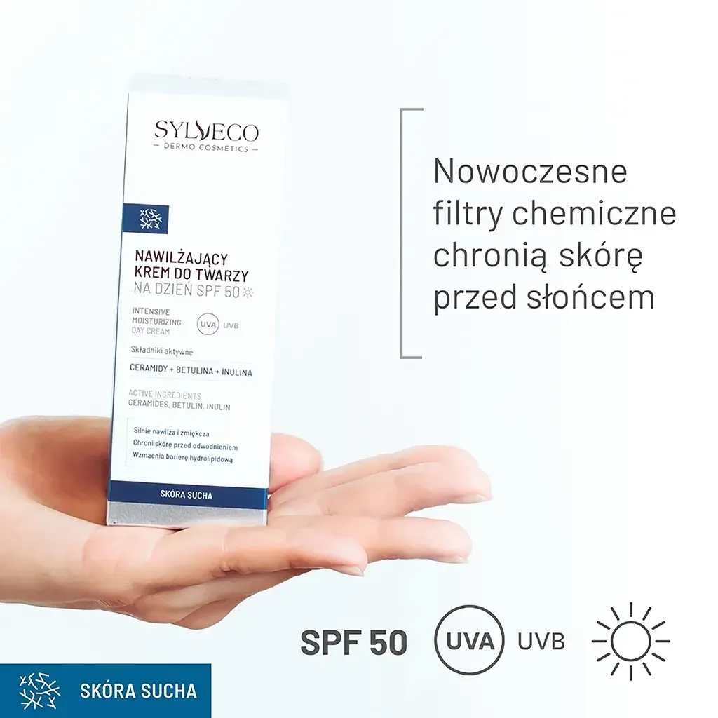 Sylveco Dermo dagcreme SPF50 fugtgivende