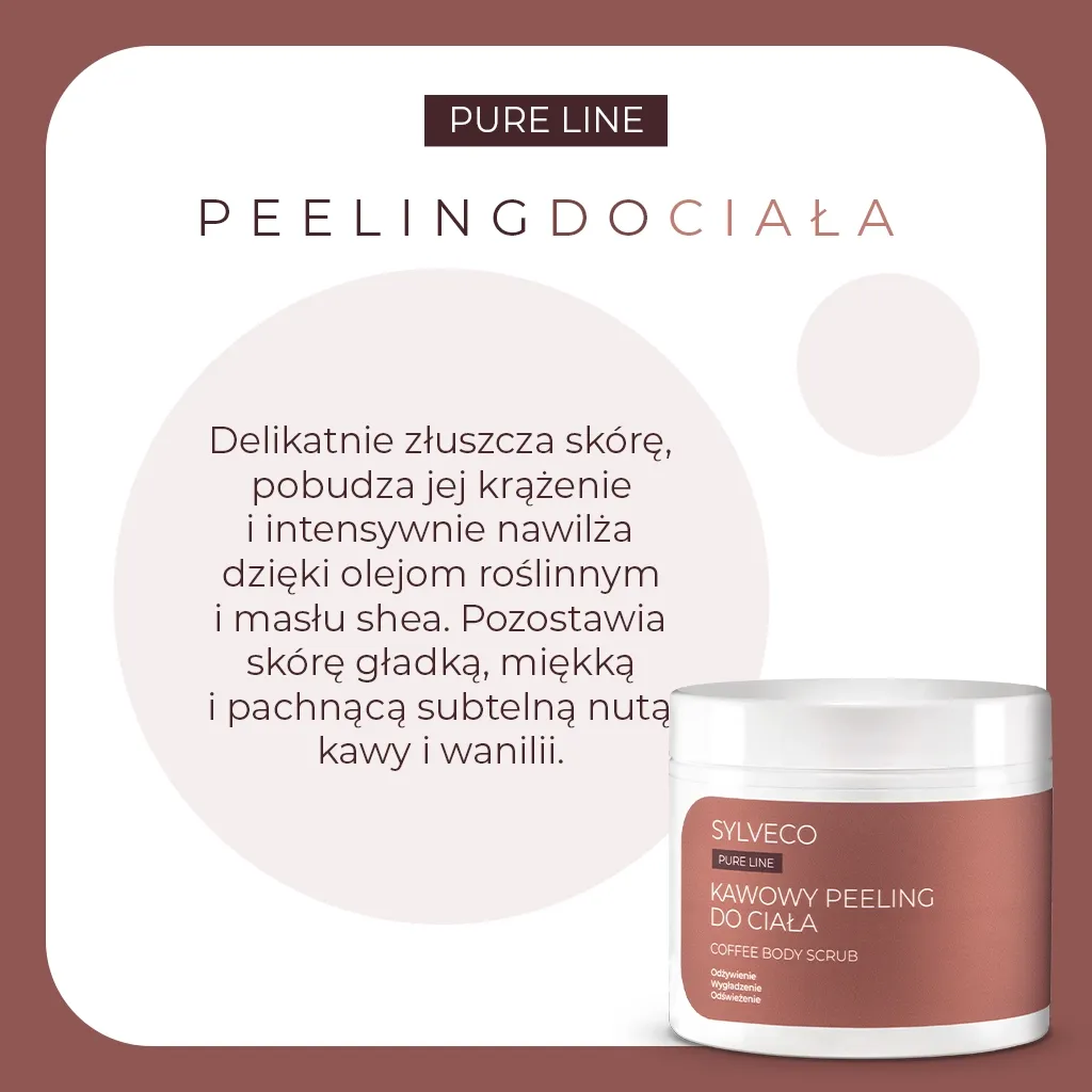 Sylveco Pure Line kaffe bodyscrub med shea