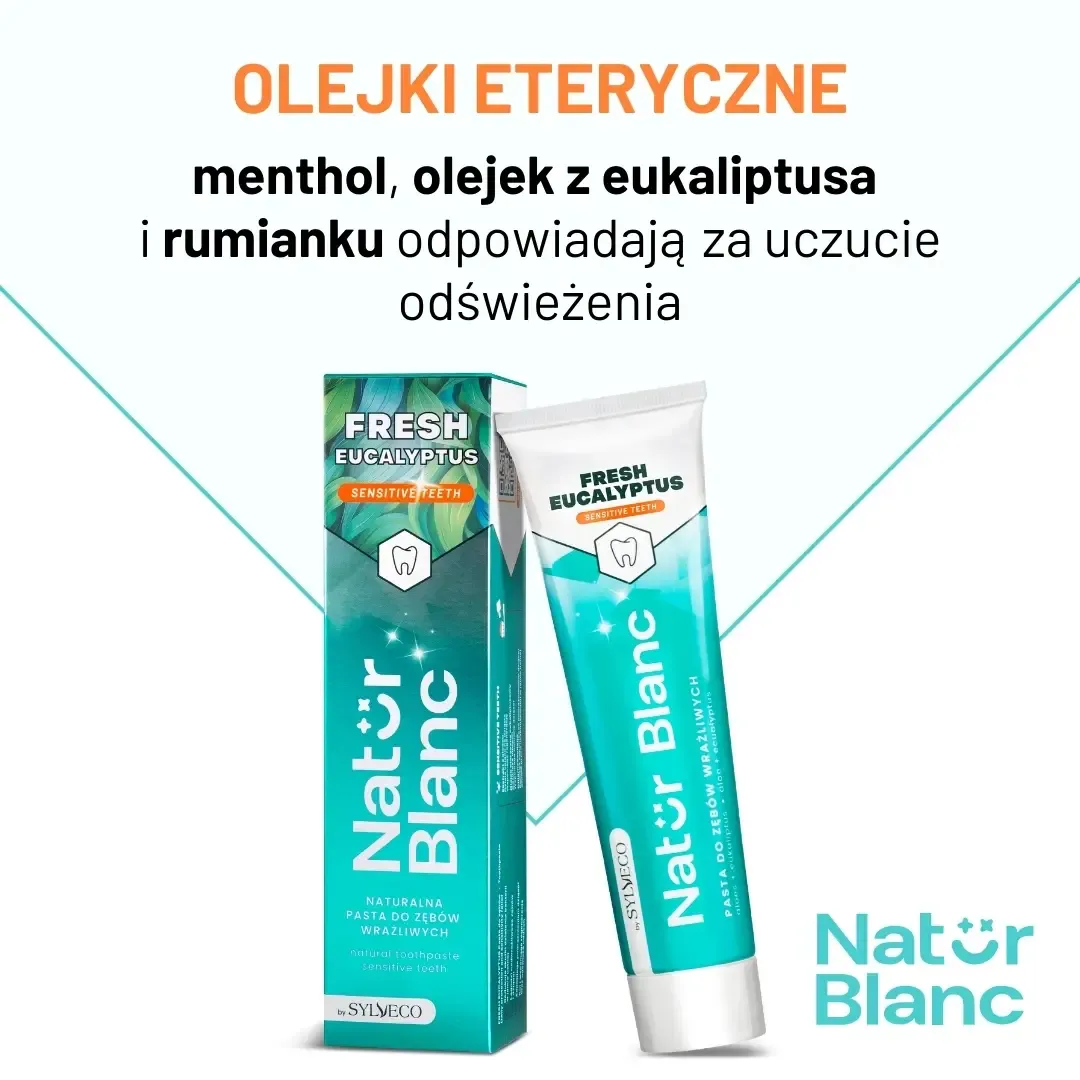 Sylveco Natur Blanc tandpasta Fresh Eucalyptus følsomme