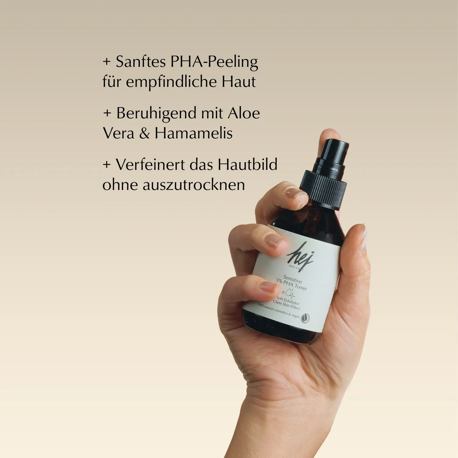 Hej Organic Sensitive PHA toner 100 ml mild peeling