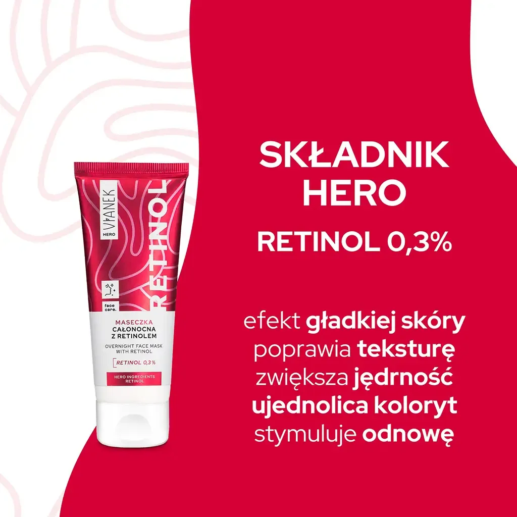 Sylveco Vianek Hero natmaske med retinol 0,3%