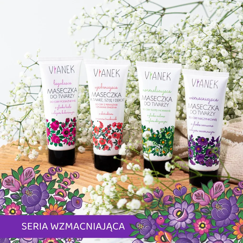 Vianek styrkende ansigtsmaske 75 ml rød ler