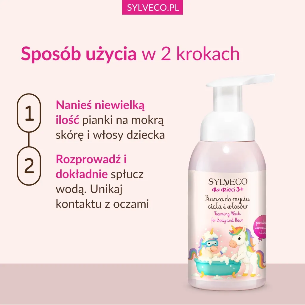 Sylveco børn vaskeskum vandmelon 2-i-1