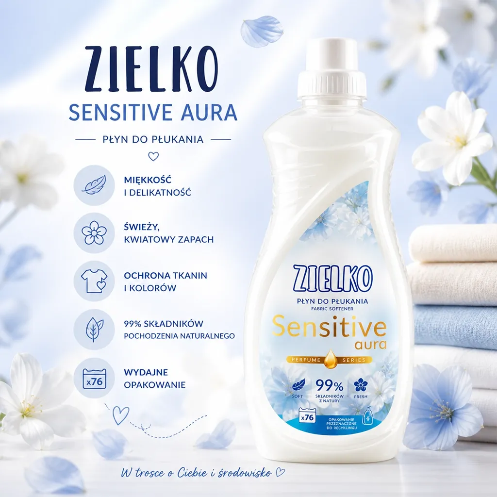 Sylveco Zielko skyllemiddel Sensitive Aura blomst