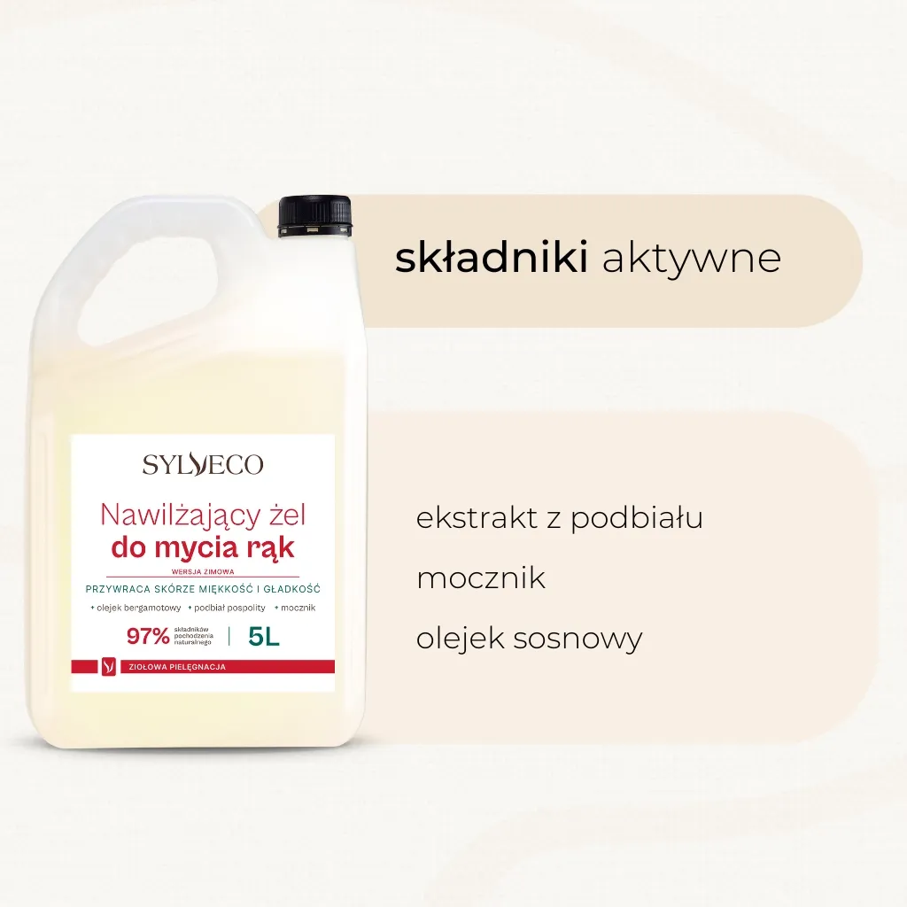 Sylveco Vinter Fugtgivende håndsæbe 5L kanel-fyr