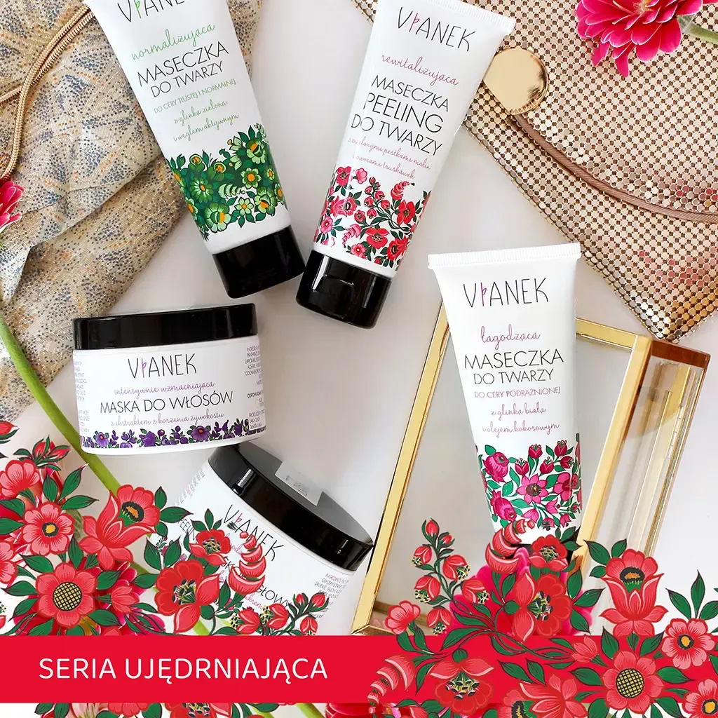 Vianek opstrammende ansigtsmaske jordbær 75 ml