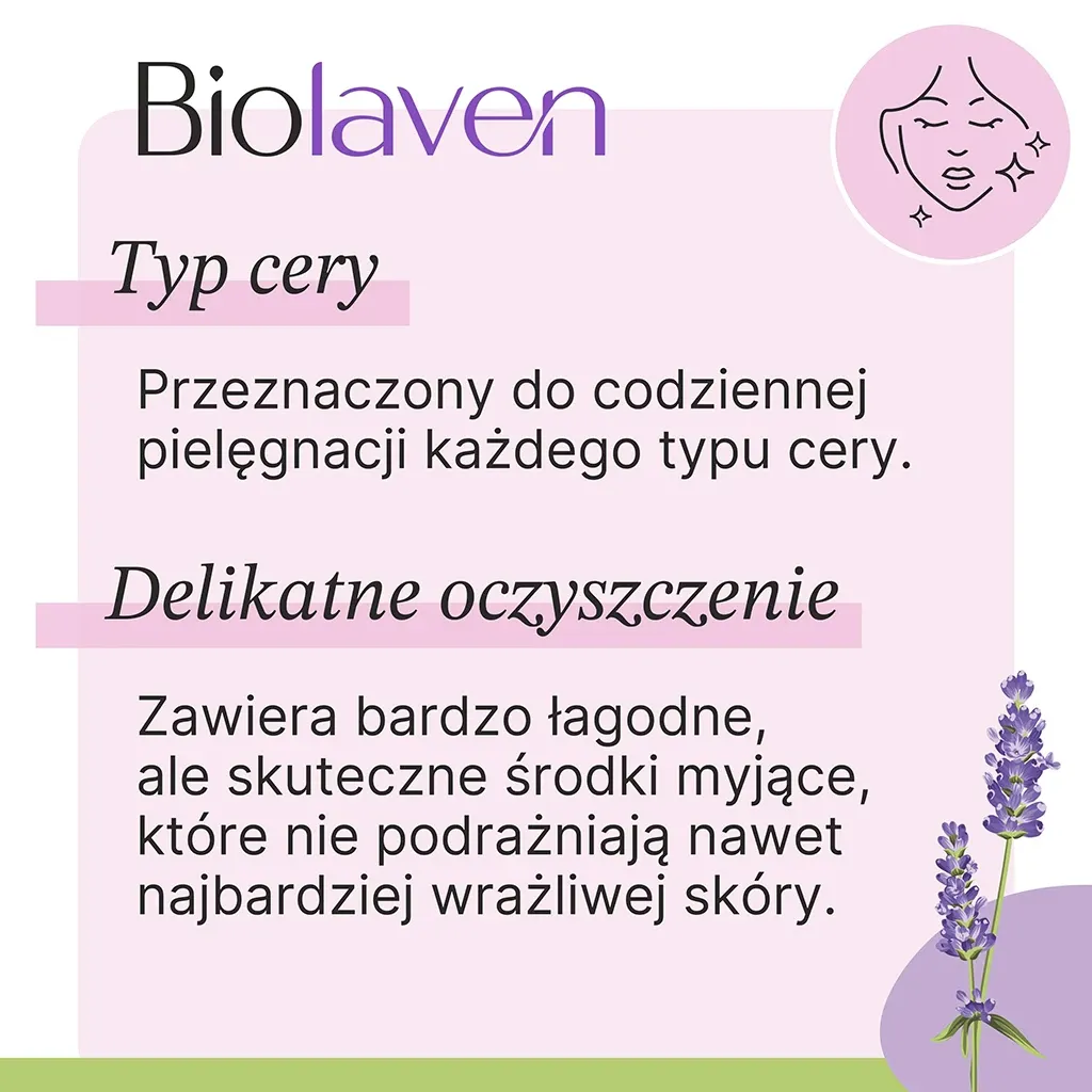 Biolaven Ansigtsrens gel med lavendel