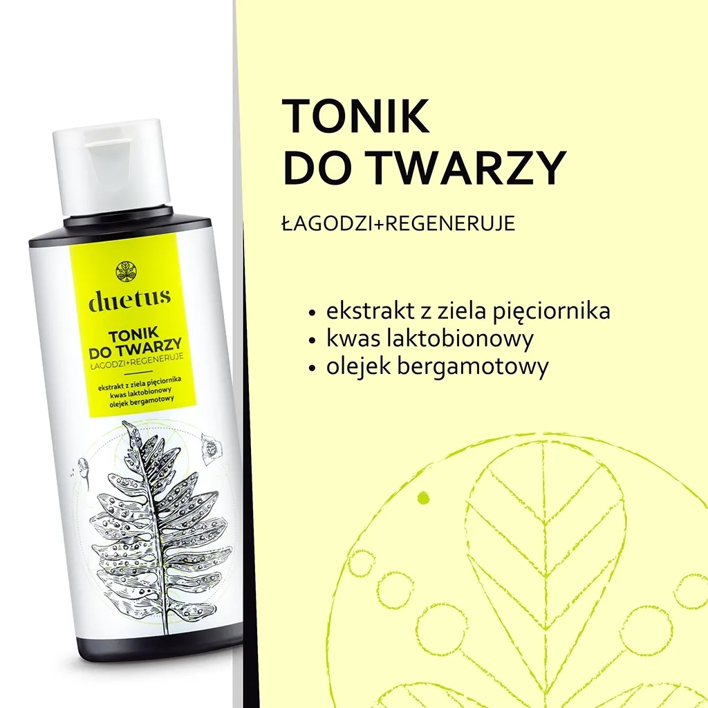 Sylveco Duetus ansigtssæt rensegel toner til fedtet hud