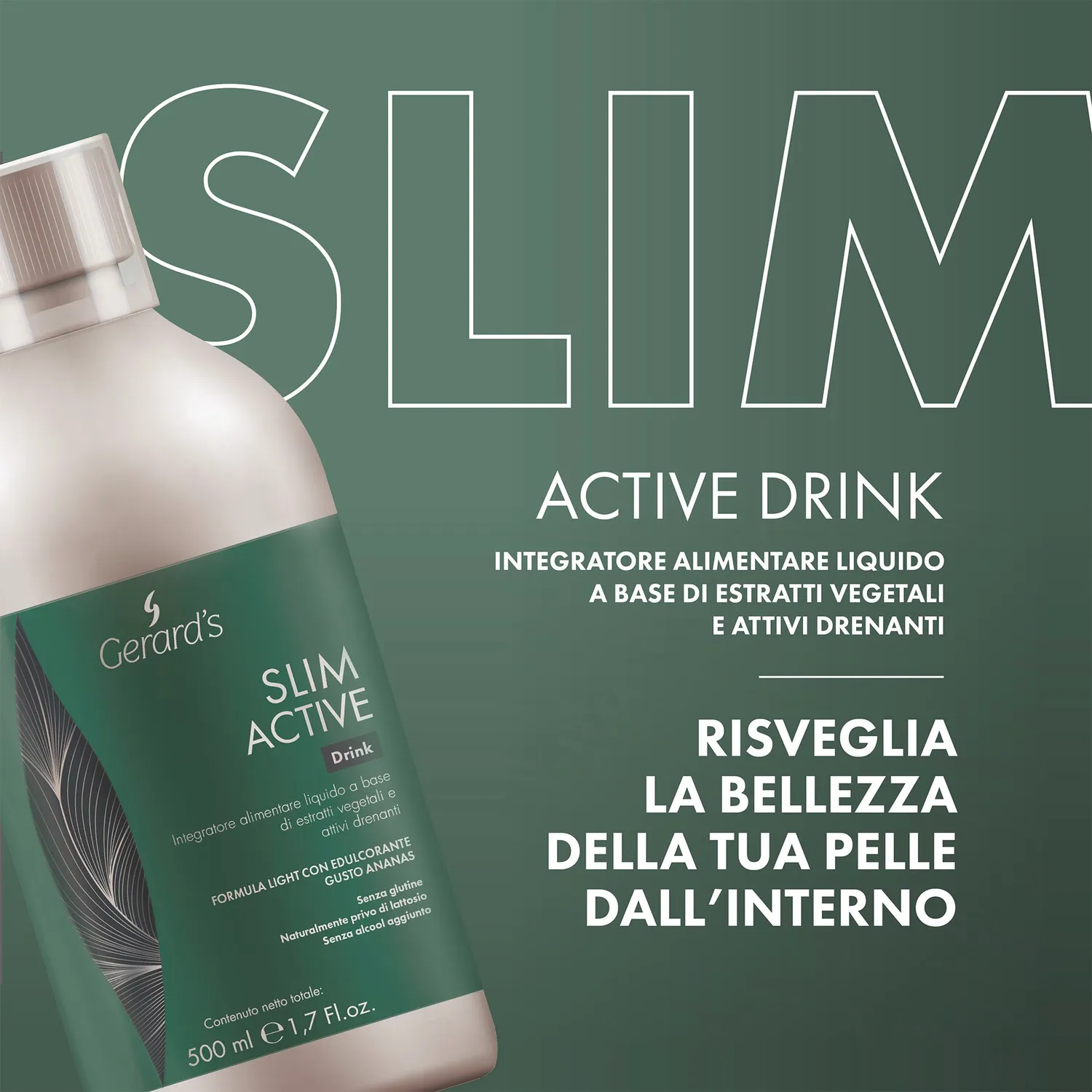 GERARD'S Slim-Active Drink kosttilskud ananas