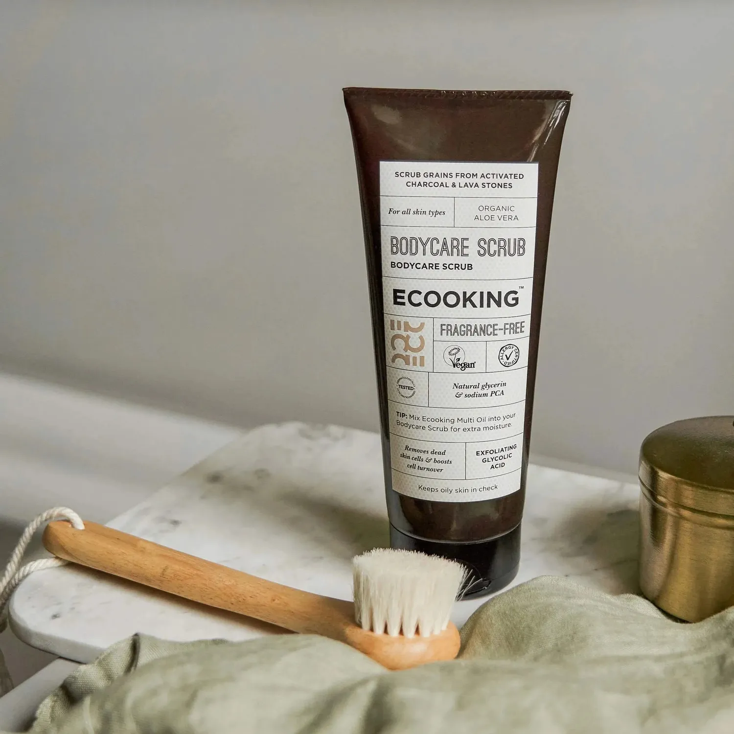 Ecooking Bodycare Scrub bodyscrub – parfumefri med AHA