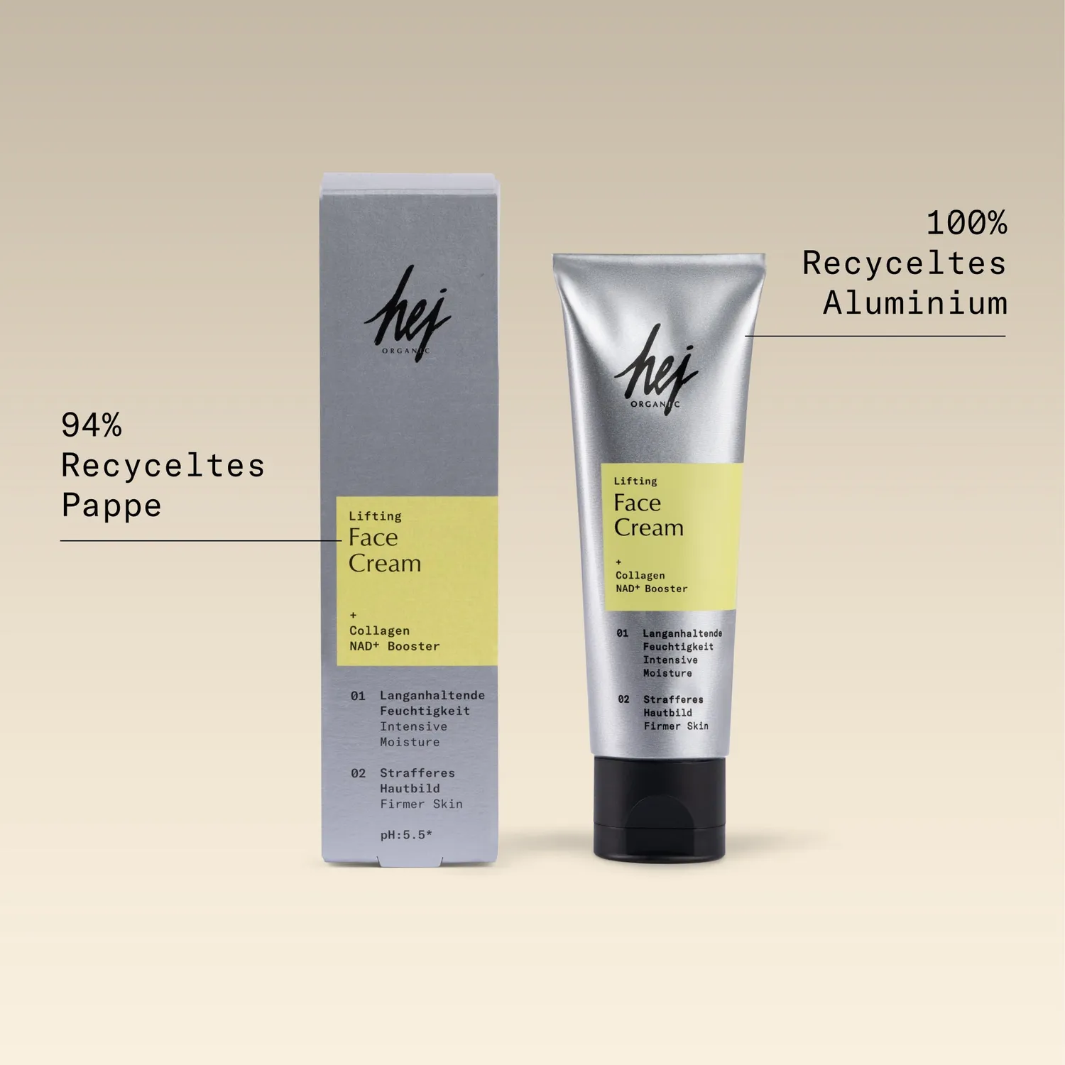 Hej Organic Lifting Ansigtscreme 50 ml med kollagen
