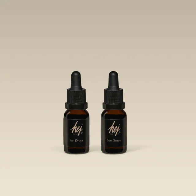 Hej Organic Sun Drops selvbruner 2x15 ml ansigt