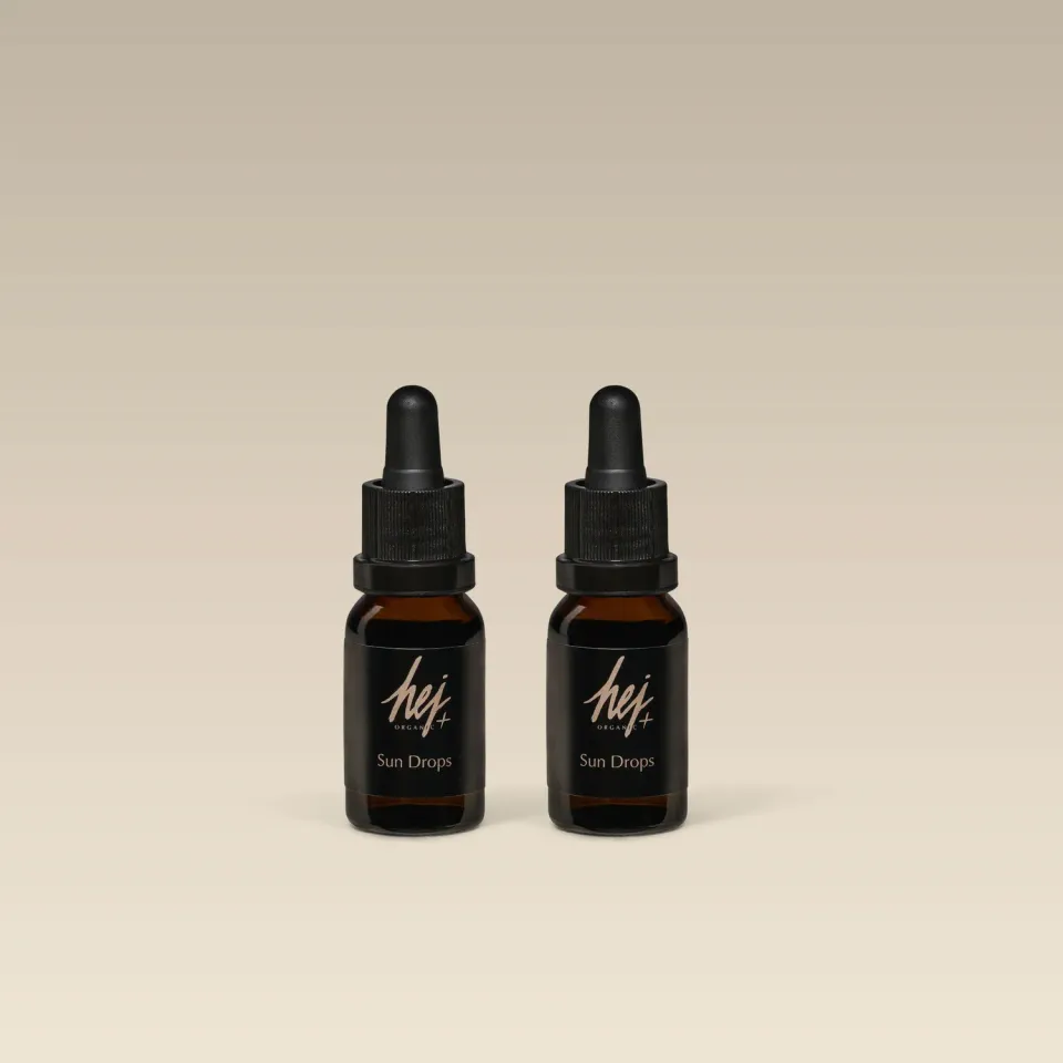 Hej Organic Sun Drops selvbruner 2x15 ml ansigt