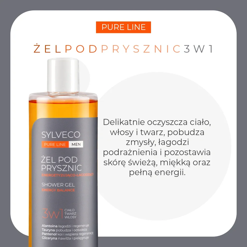 Sylveco Pure Line Men brusebad 3i1 vanilje