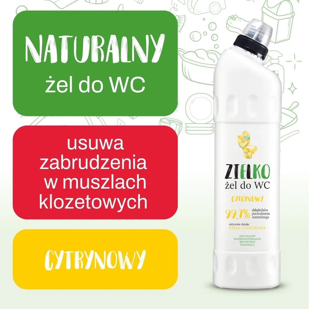 Zielko WC gel citron kalk og hygiejne