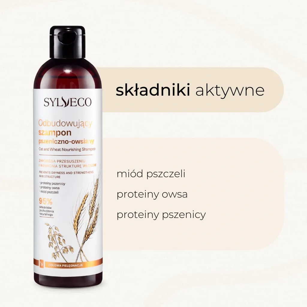 Sylveco hvede-havre shampoo 300 ml genopbyggende
