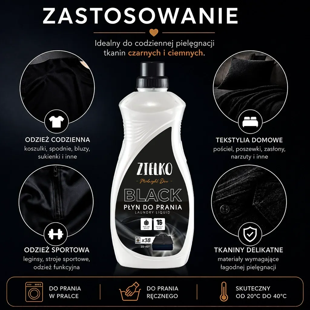 Sylveco Zielko Midnight Dew Vaskemiddel Sort Tøj