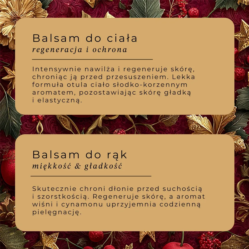 Sylveco kropsplejesæt kirsebær kanel 4 dele vinter
