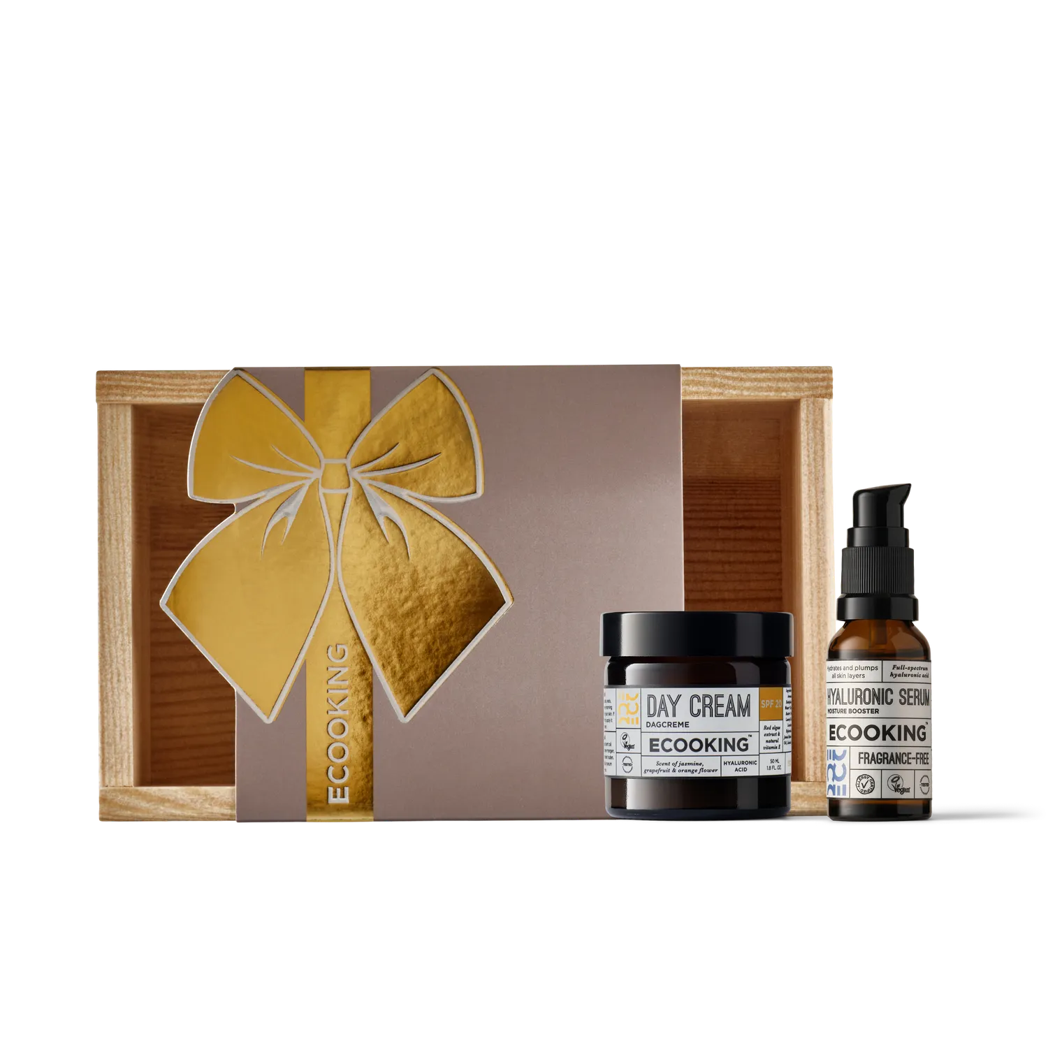 Ecooking Plump & Protect SPF sæt serum fugtgivende