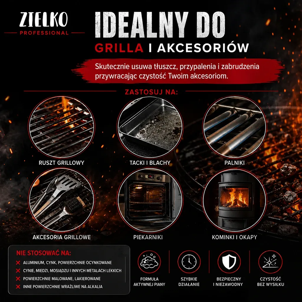 Zielko Grill rengøringsspray affedtning grillrist