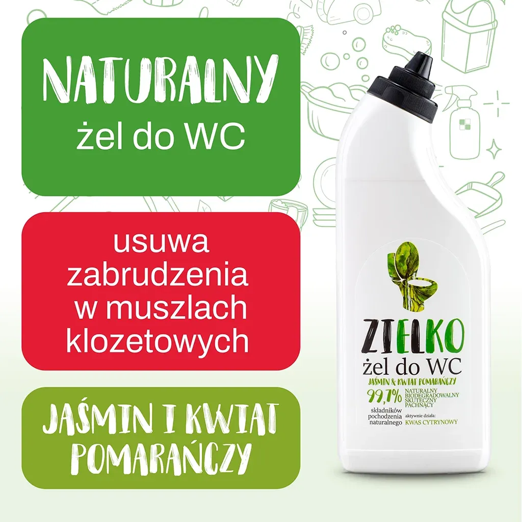 Sylveco Zielko WC-gel toiletrens 500 ml citronsyre