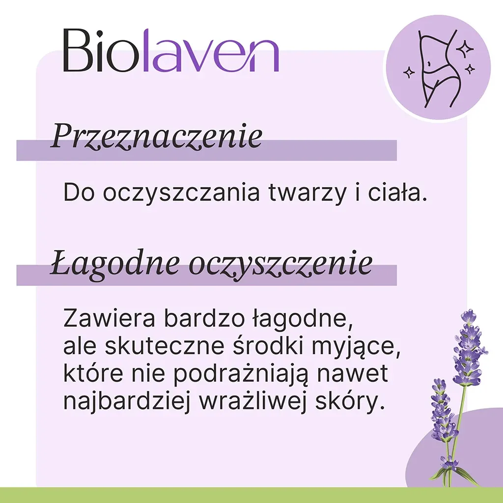 Biolaven Fugtgivende Showergel med lavendel