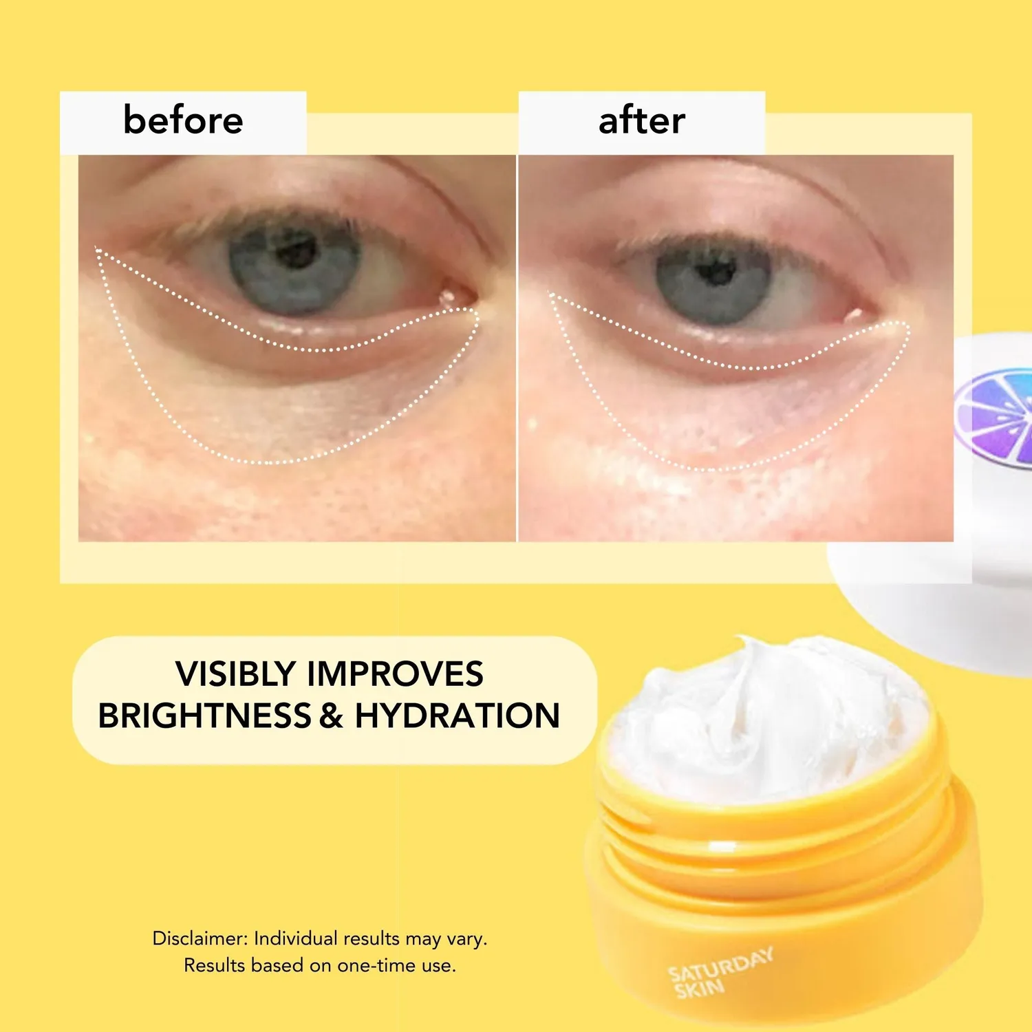 Saturday Skin Yuzu Vitamin C Bright øjencreme 15 ml C-vitamin